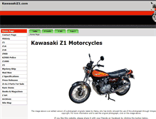 Tablet Screenshot of kawasakiz1.com